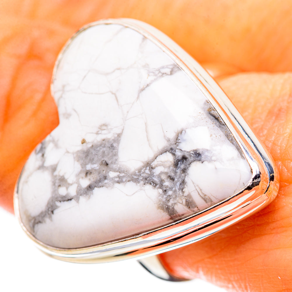 Ana Silver Co Large Howlite Ring Size 9 (925 Sterling Silver)