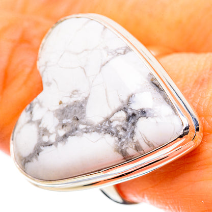 Ana Silver Co Large Howlite Ring Size 9 (925 Sterling Silver)