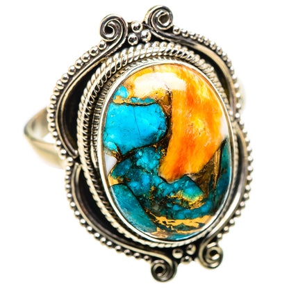 Ana Silver Co Spiny Oyster Turquoise Ring Size 11.75 (925 Sterling Silver)