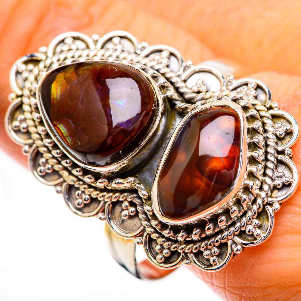 Large Mexican Fire Agate Ring Size 11.5 (925 Sterling Silver) RING135948
