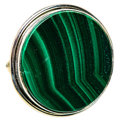 Huge Malachite Ring Size 8.5 (925 Sterling Silver) RING136201