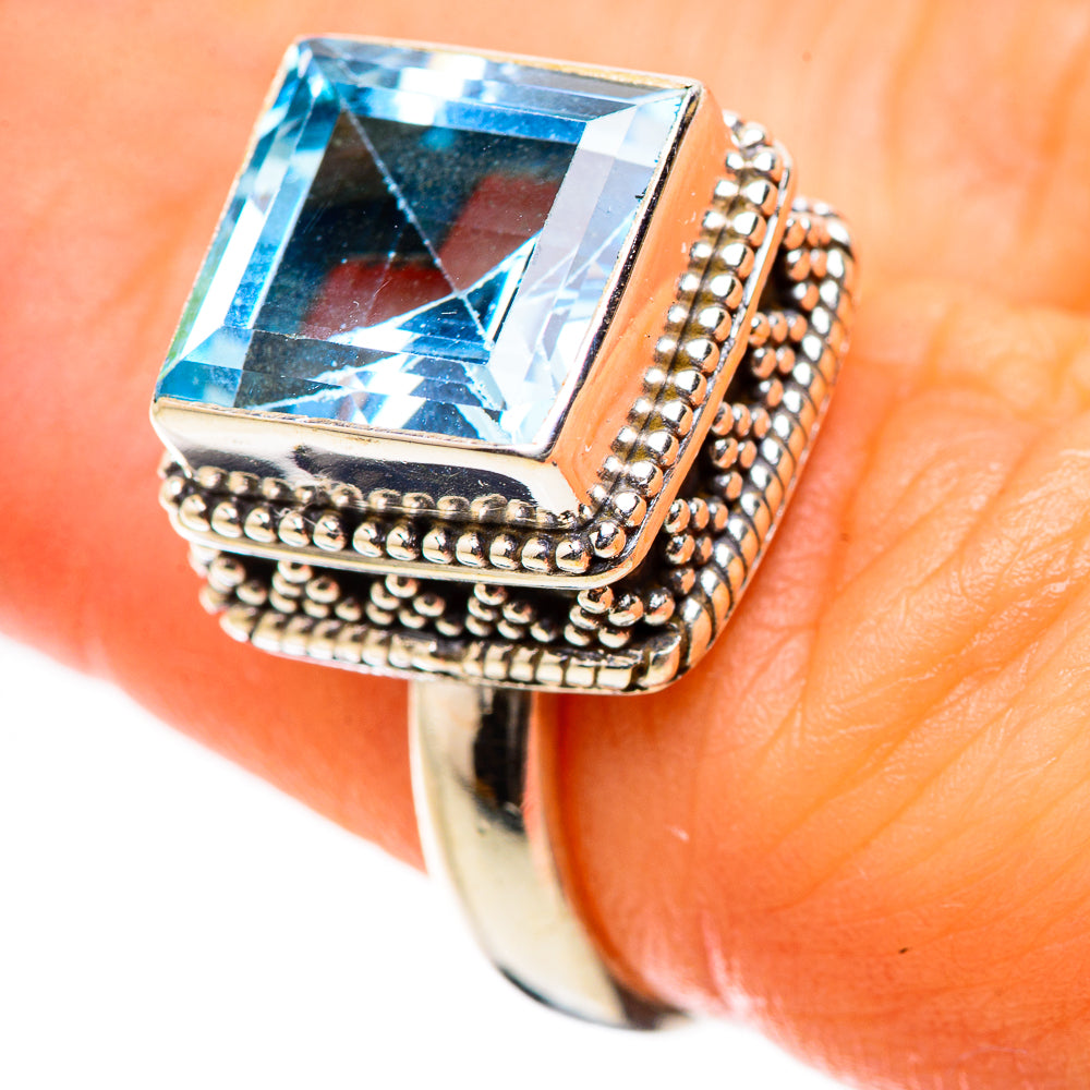 Ana Silver Co Blue Topaz Ring Size 6.25 (925 Sterling Silver)