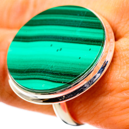 Ana Silver Co Huge Malachite Ring Size 9 (925 Sterling Silver)