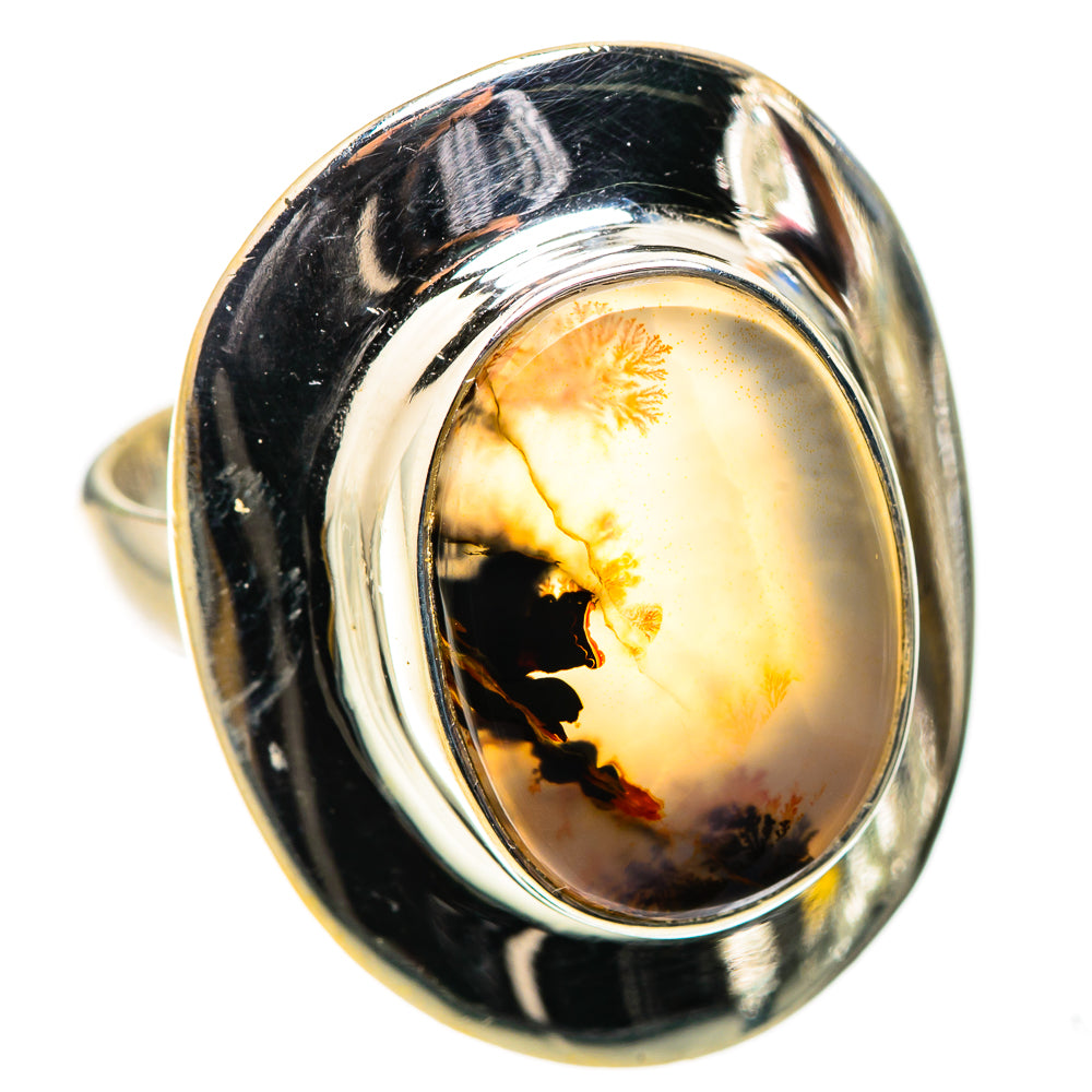 Ana Silver Co Scenic Dendritic Agate Ring Size 7.25 (925 Sterling Silver)