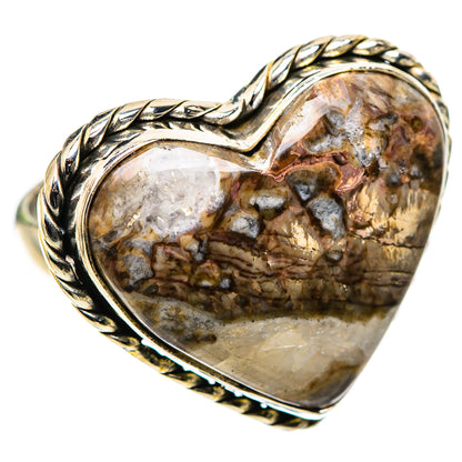 Large Mushroom Rhyolite Ring Size 7.25 (925 Sterling Silver) RING136165