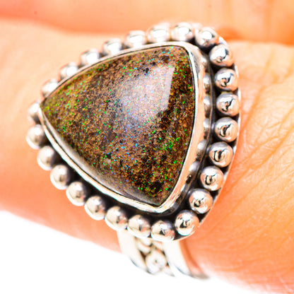 Andamooka Opal Ring Size 7.25 (925 Sterling Silver) RING137023
