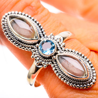 Large Natural Aquamarine, Blue Topaz 925 Sterling Silver Ring Size 10.75 (925 Sterling Silver) RING137748