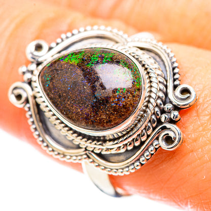 Andamooka Opal Ring Size 9 (925 Sterling Silver) RING136694