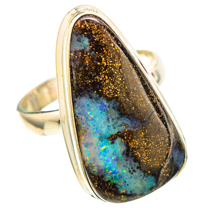 Boulder Opal 925 Sterling Silver Ring Size 8.5 (925 Sterling Silver) RING137303