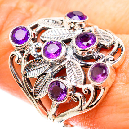 Faceted Amethyst Ring Size 9.75 (925 Sterling Silver) RING136258
