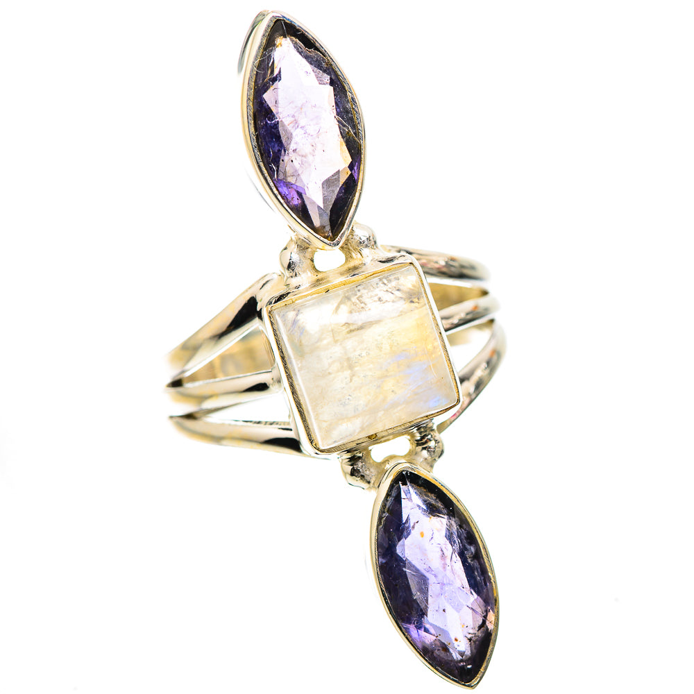 Ana Silver Co Rainbow Moonstone, Tanzanite Ring Size 7.25 (925 Sterling Silver)