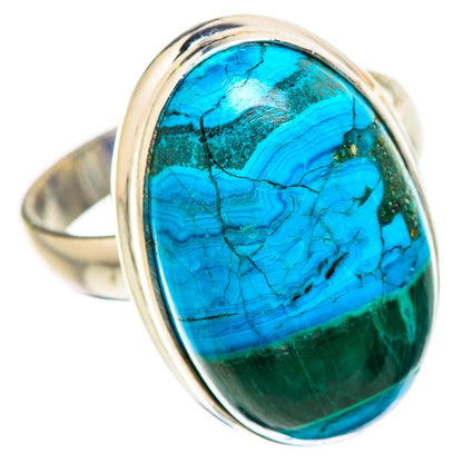 Malachite In Chrysocolla 925 Sterling Silver Ring Size 9 Ana Co R135280