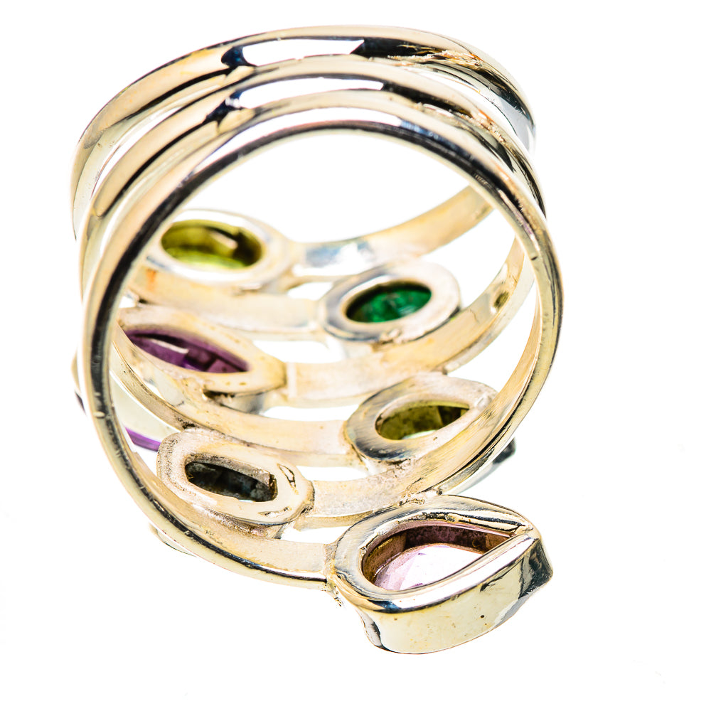 Ana Silver Co Amethyst, Peridot, Blue Quartz Ring Size 8.25 (925 Sterling Silver)