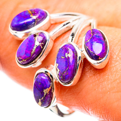Purple Copper Turquoise 925 Sterling Silver Ring Size 10 Ana Co R136274