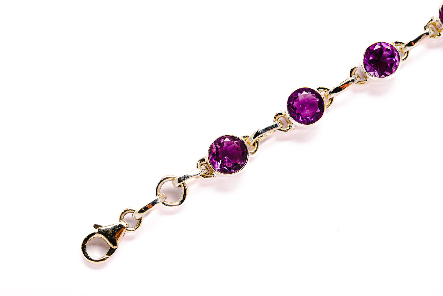 Amethyst Bracelets handcrafted by Ana Silver Co - BR876385