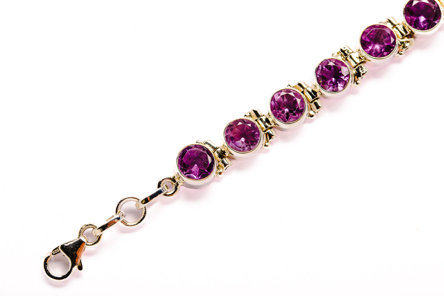 Amethyst Bracelets handcrafted by Ana Silver Co - BR876386