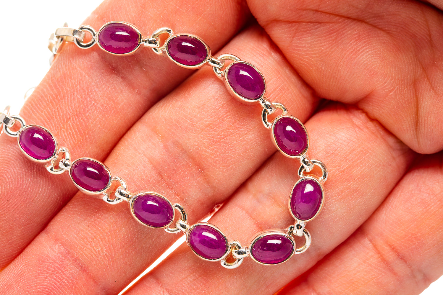 Ruby Bracelets handcrafted by Ana Silver Co - BR876366