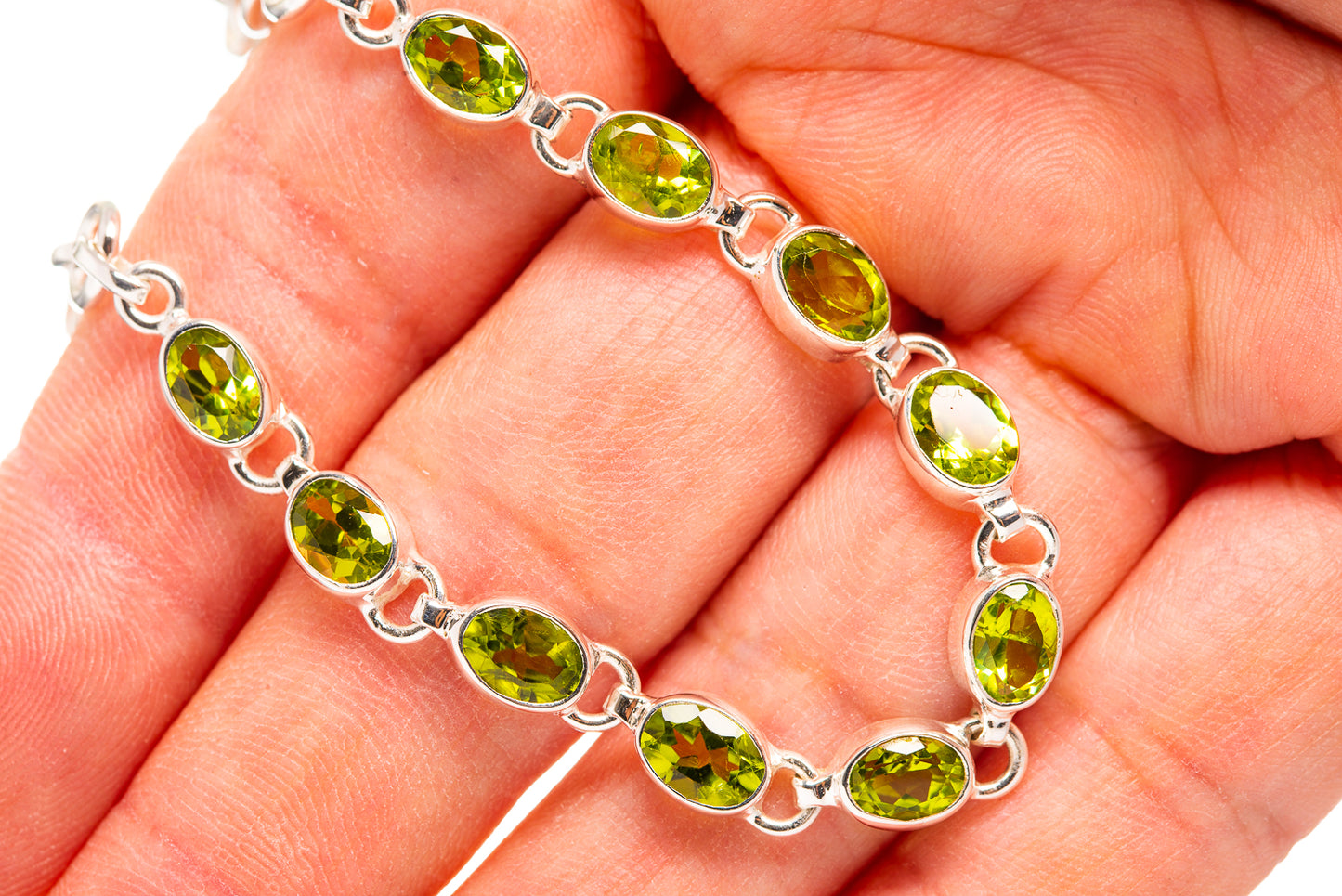 Peridot Bracelets handcrafted by Ana Silver Co - BR876379