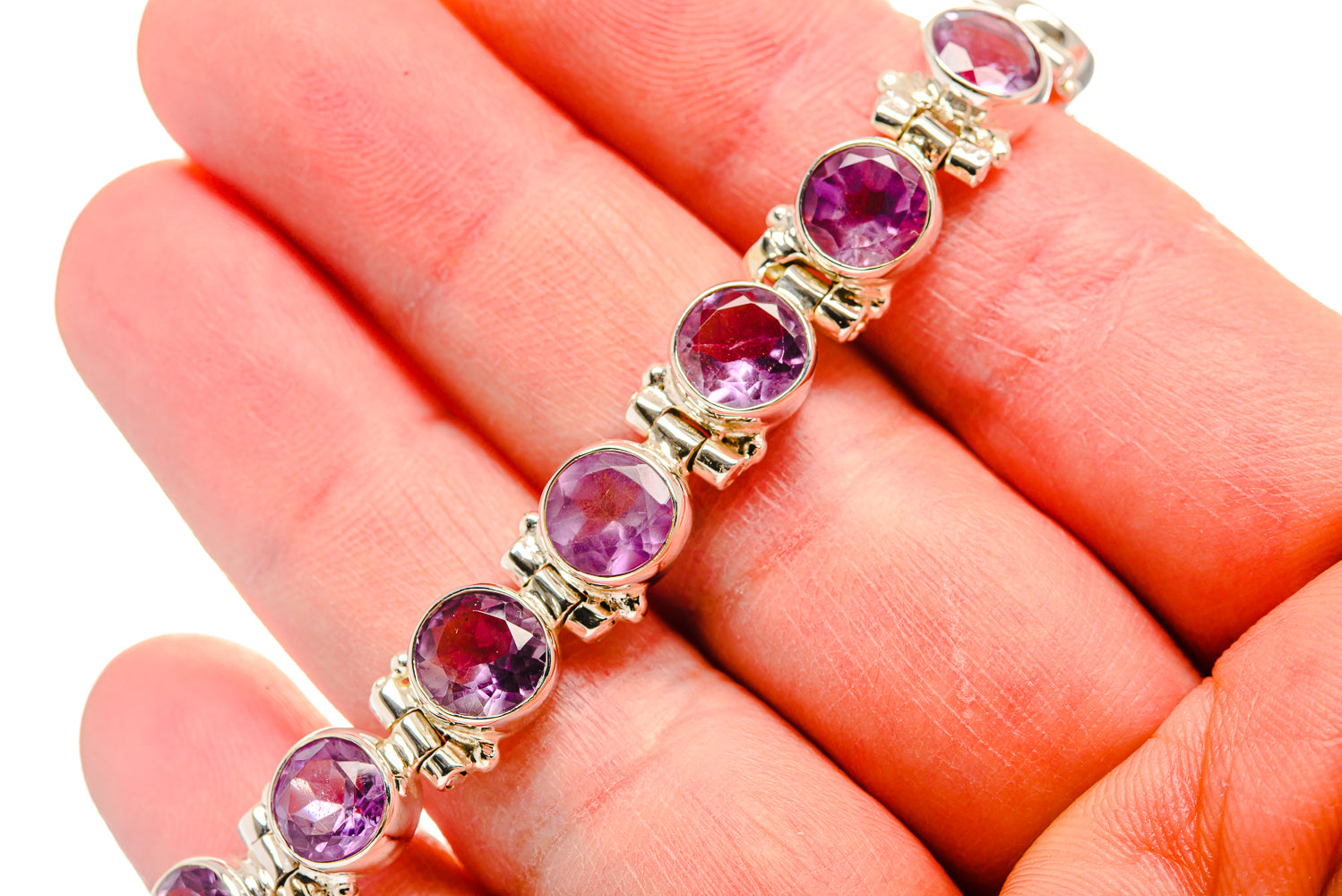 Amethyst Bracelets handcrafted by Ana Silver Co - BR876386