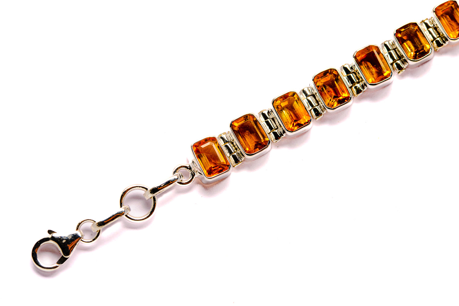 Mandarin Citrine Bracelets handcrafted by Ana Silver Co - BR90013 - Photo 3
