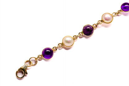 Amethyst Bracelets handcrafted by Ana Silver Co - BR90016 - Photo 3