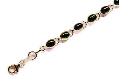 Green Tourmaline Bracelets handcrafted by Ana Silver Co - BR90019 - Photo 3