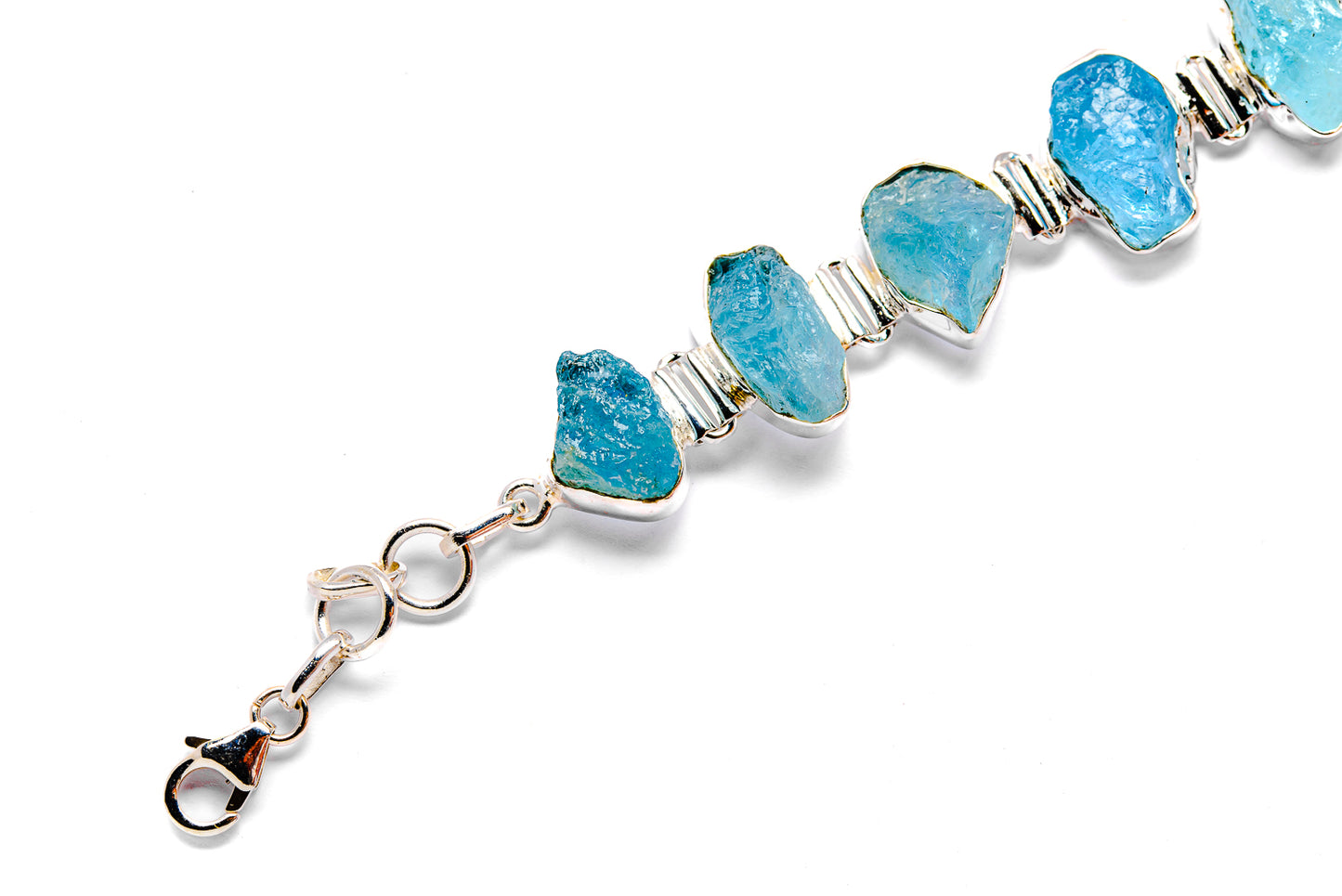 Aquamarine Bracelets handcrafted by Ana Silver Co - BR90033 - Photo 3