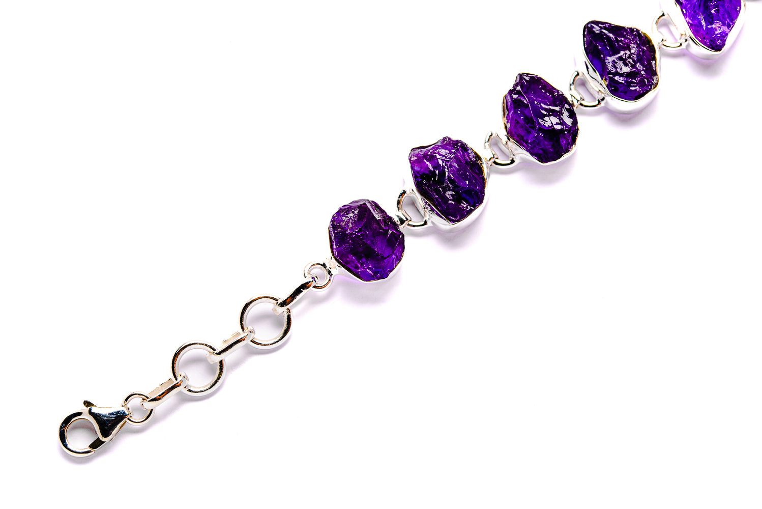 Amethyst Bracelets handcrafted by Ana Silver Co - BR90039 - Photo 3