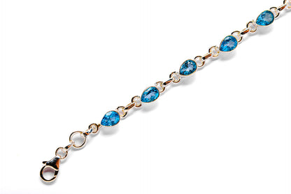 Swiss Blue Topaz Bracelets handcrafted by Ana Silver Co - BR90046 - Photo 3
