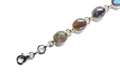 Labradorite Bracelets handcrafted by Ana Silver Co - BR90061
