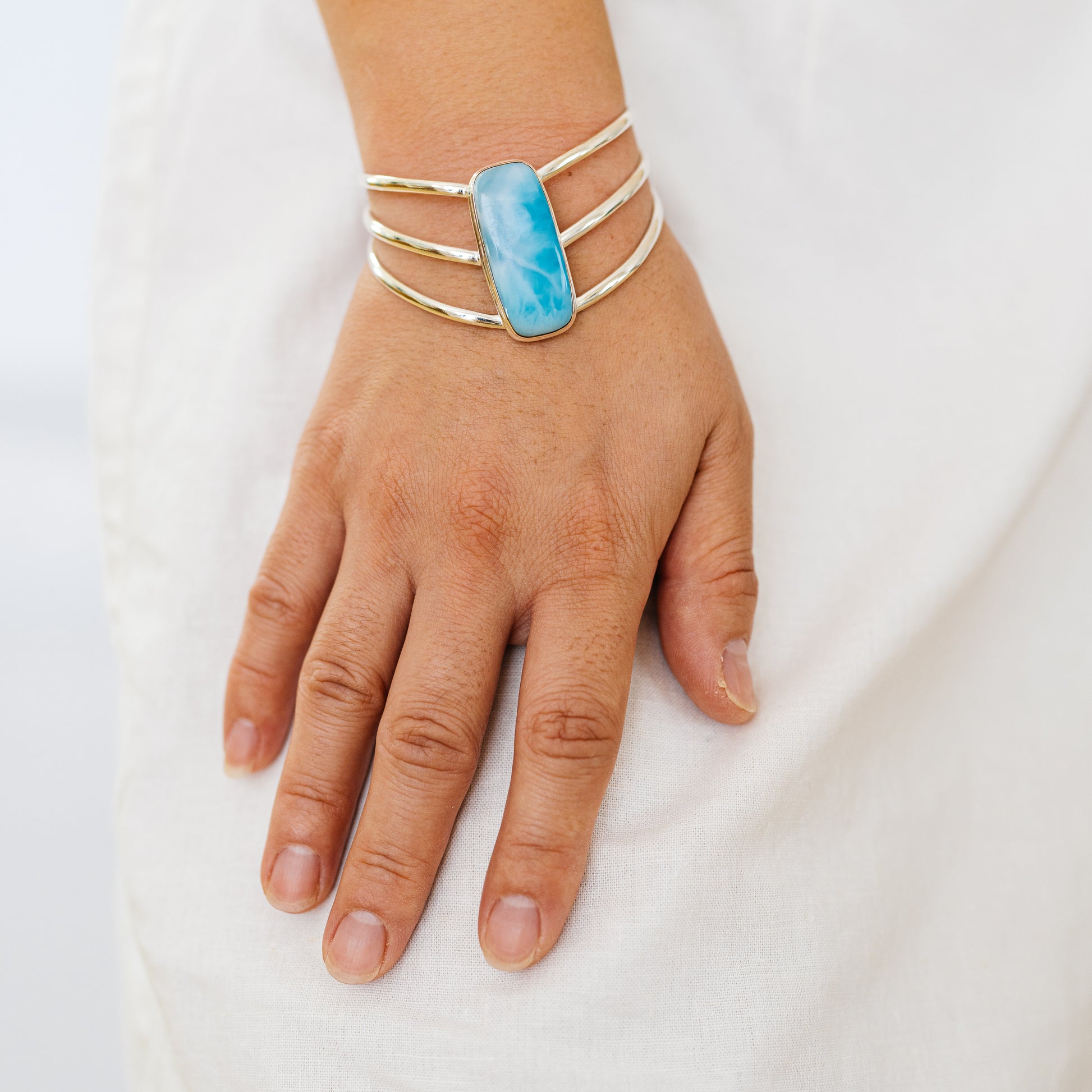 Larimar Bracelets handcrafted by Ana Silver Co - BR90073
