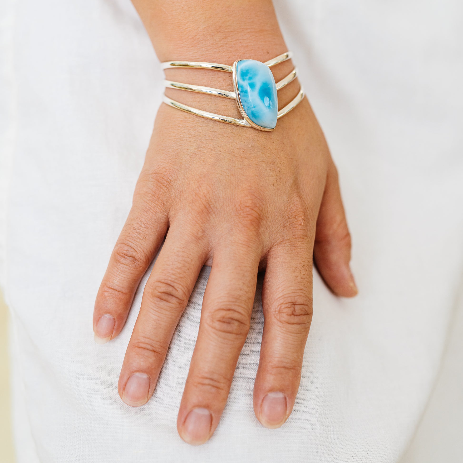Larimar Bracelets handcrafted by Ana Silver Co - BR90076