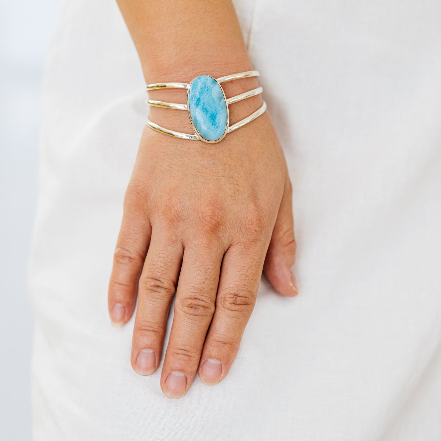Larimar Bracelets handcrafted by Ana Silver Co - BR90079