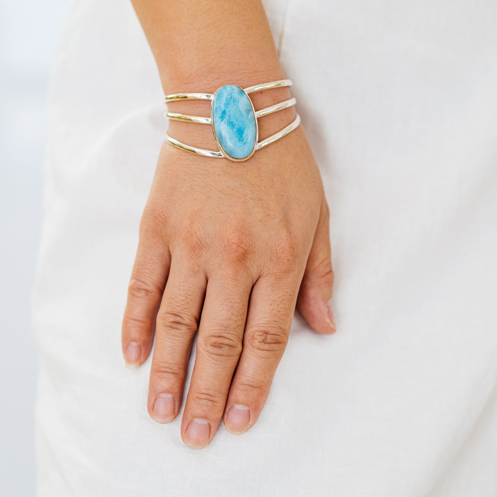 Larimar Bracelets handcrafted by Ana Silver Co - BR90079