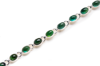 Green Tourmaline Bracelets handcrafted by Ana Silver Co - BR876373