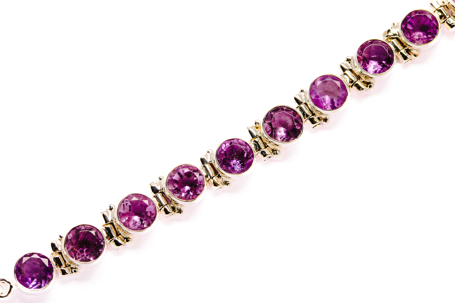 Amethyst Bracelets handcrafted by Ana Silver Co - BR876386
