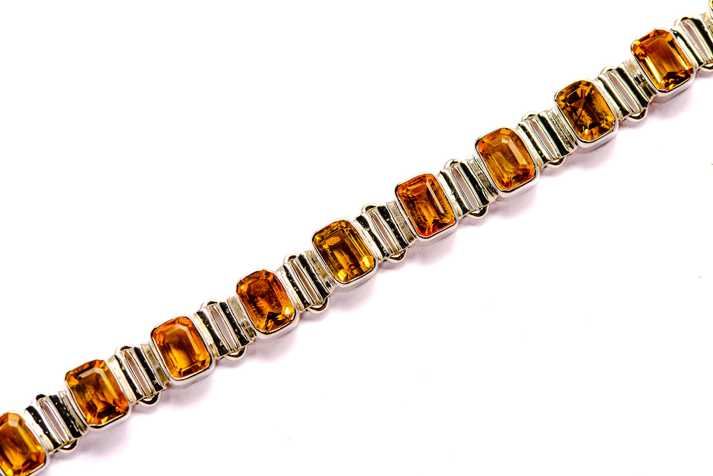 Mandarin Citrine Bracelets handcrafted by Ana Silver Co - BR90012