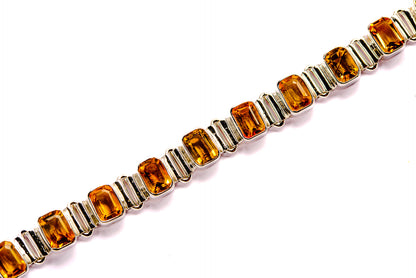 Mandarin Citrine Bracelets handcrafted by Ana Silver Co - BR90012