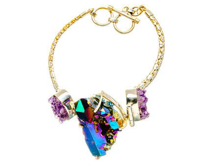 Titanium Sunshine Druzy Bracelets handcrafted by Ana Silver Co - BR900153 - Photo 2