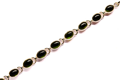 Green Tourmaline Bracelets handcrafted by Ana Silver Co - BR90019 - Photo 2
