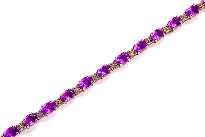 Amethyst Bracelets handcrafted by Ana Silver Co - BR90021 - Photo 2