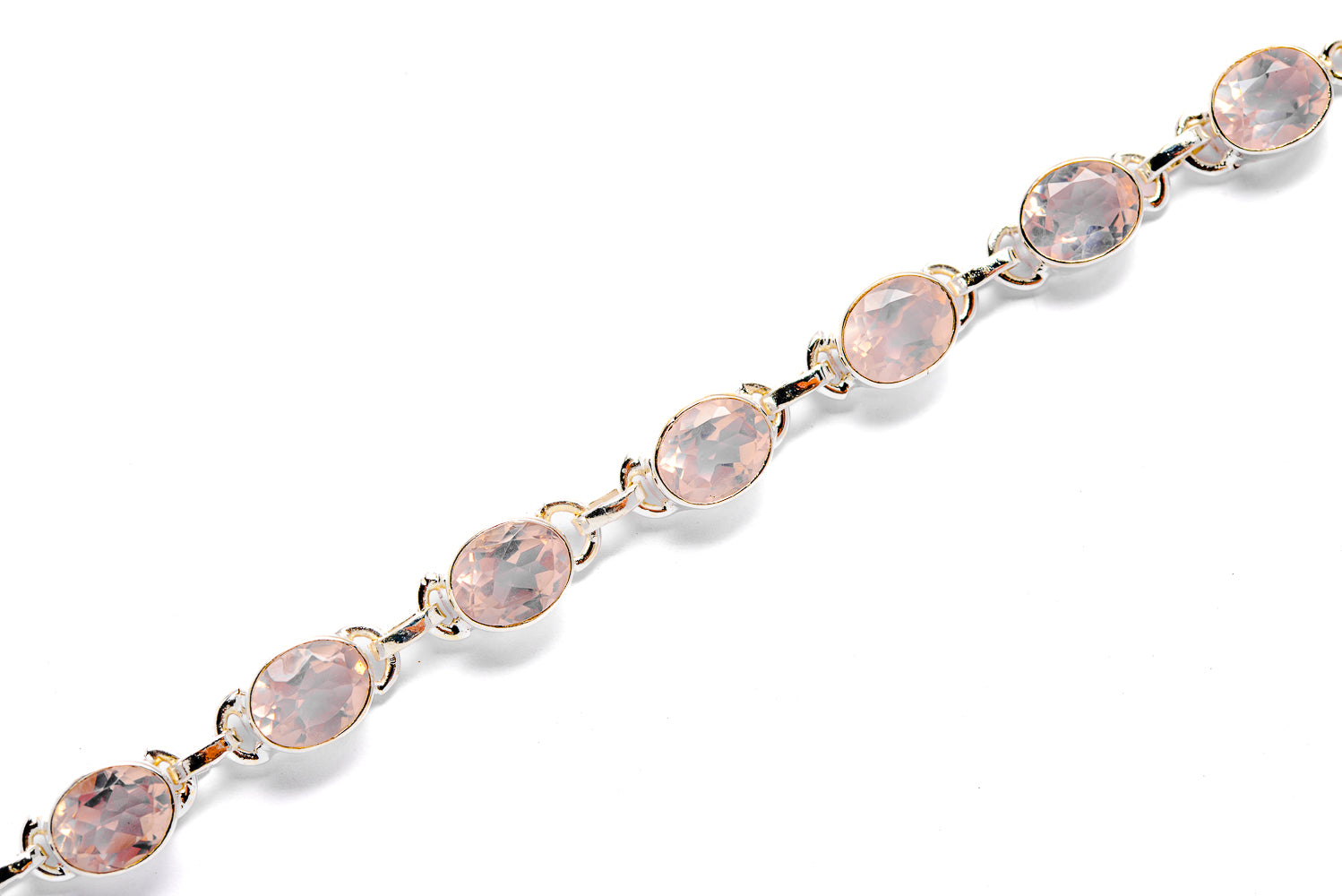 Rose Quartz Bracelets handcrafted by Ana Silver Co - BR90029