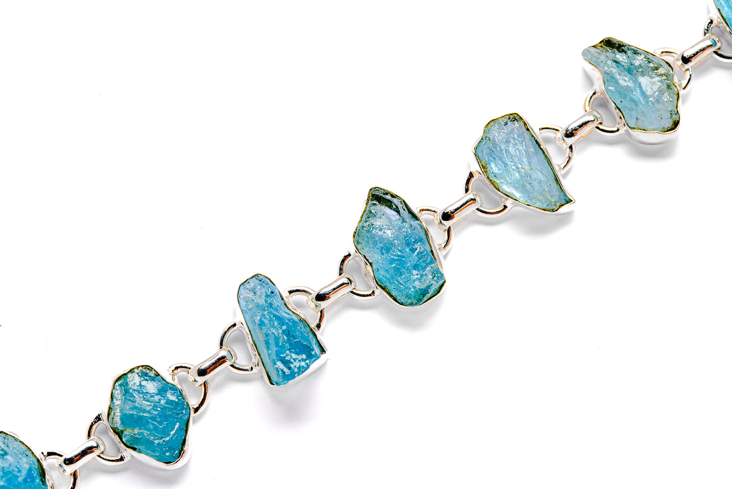 Aquamarine Bracelets handcrafted by Ana Silver Co - BR90031
