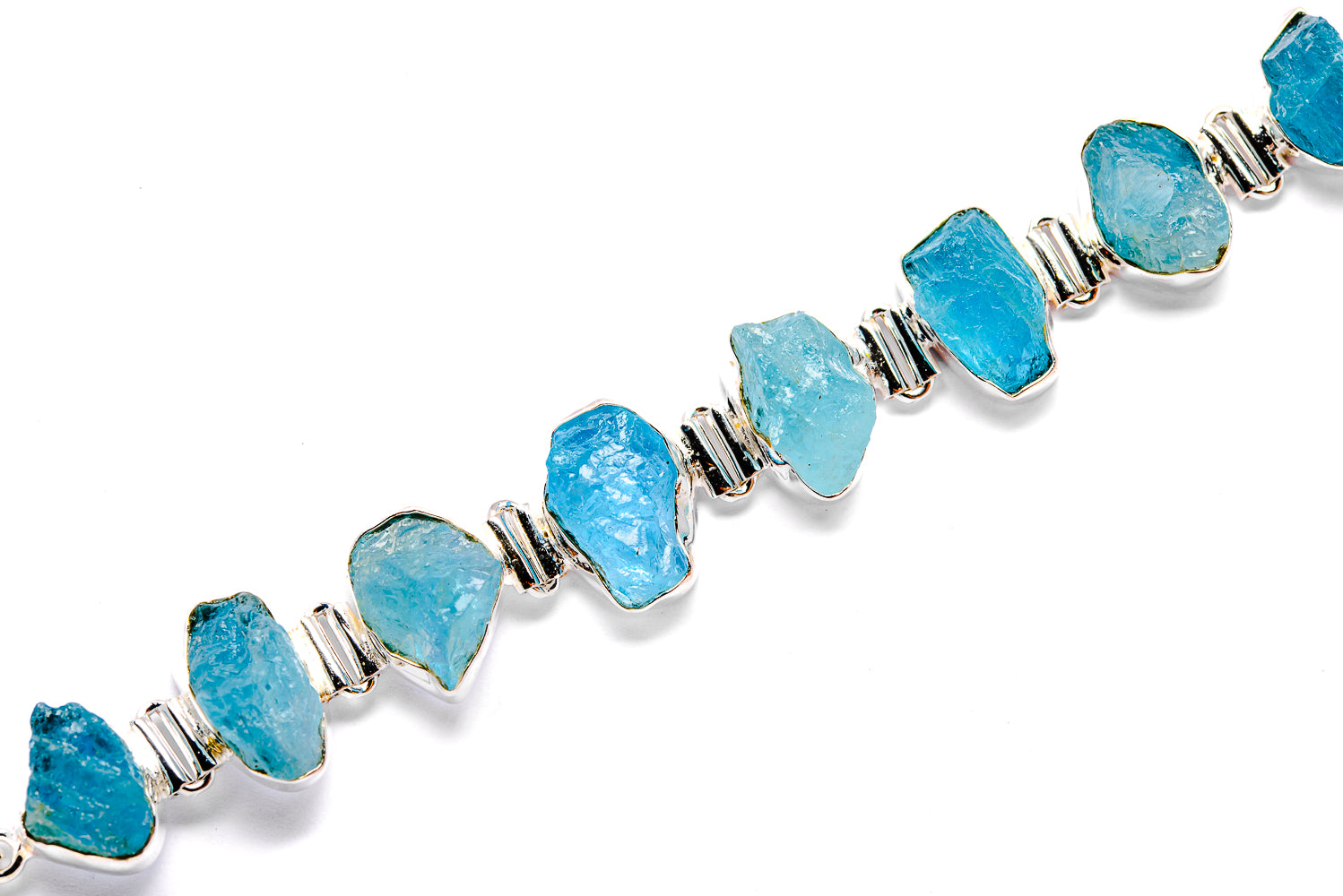Aquamarine Bracelets handcrafted by Ana Silver Co - BR90033