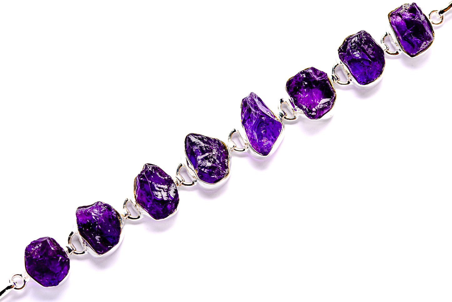 Amethyst Bracelets handcrafted by Ana Silver Co - BR90039 - Photo 2