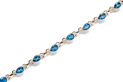 Swiss Blue Topaz Bracelets handcrafted by Ana Silver Co - BR90046 - Photo 2