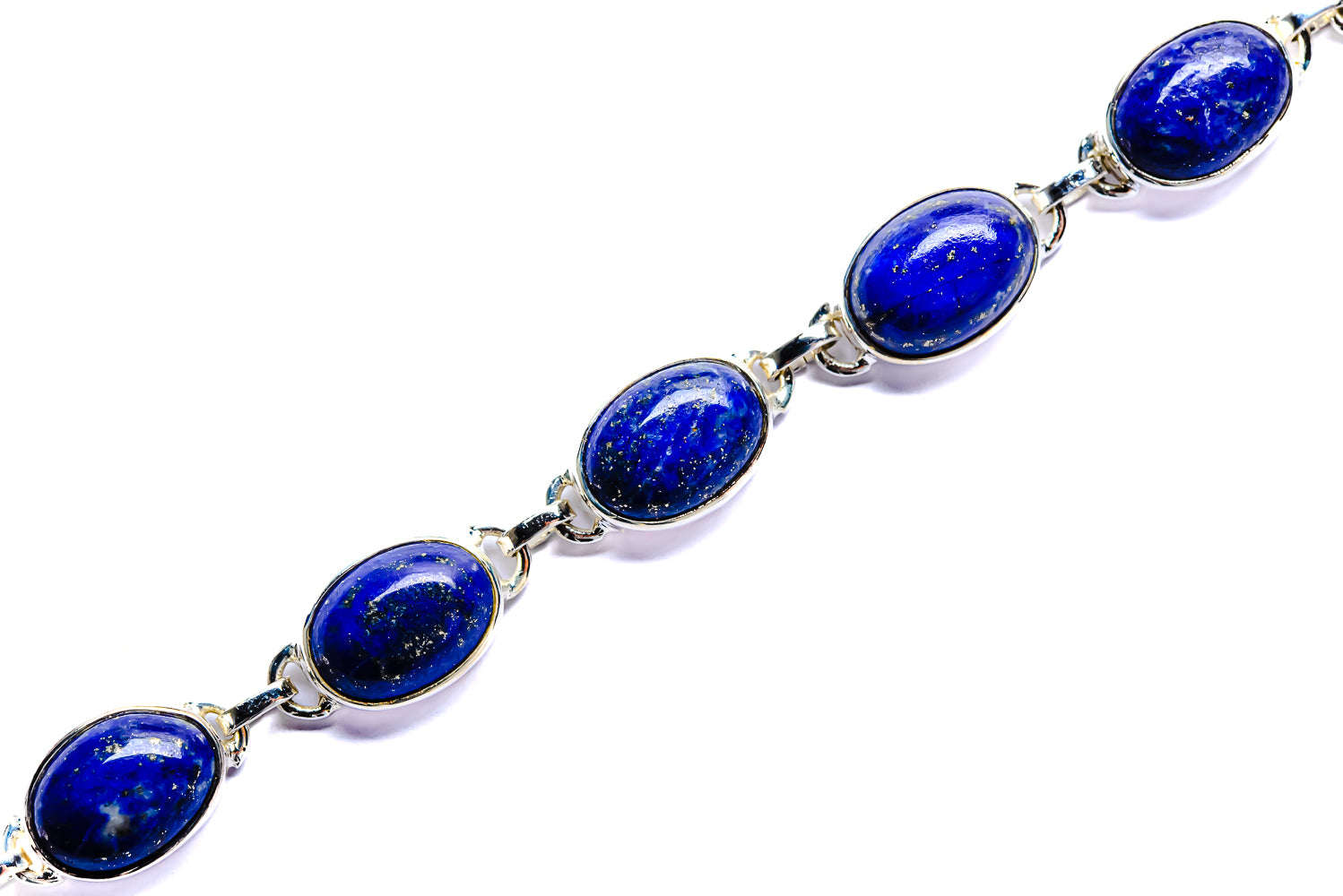 Lapis Lazuli Bracelets handcrafted by Ana Silver Co - BR90049 - Photo 2