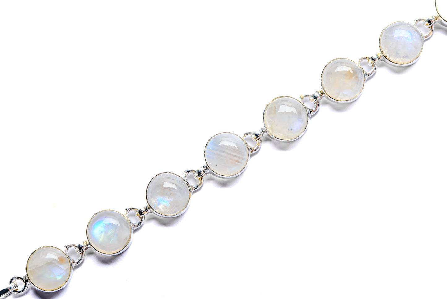 Rainbow Moonstone Bracelets handcrafted by Ana Silver Co - BR90054 - Photo 2