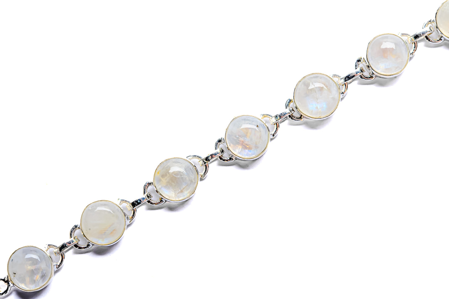Rainbow Moonstone Bracelets handcrafted by Ana Silver Co - BR90055 - Photo 2