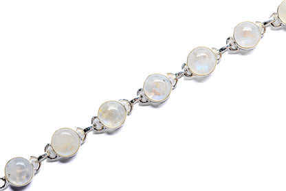 Rainbow Moonstone Bracelets handcrafted by Ana Silver Co - BR90055 - Photo 2